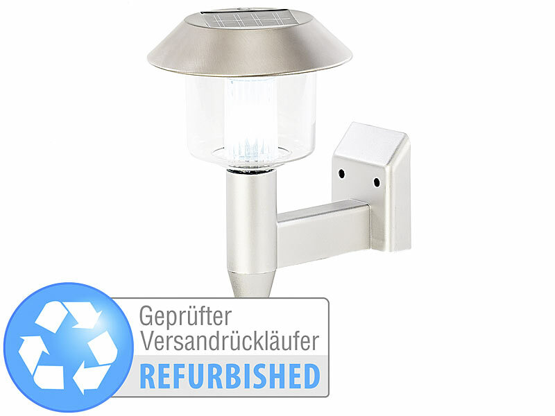 ; LED-Solar-Außenlampen mit PIR-Sensoren (neutralweiß) 