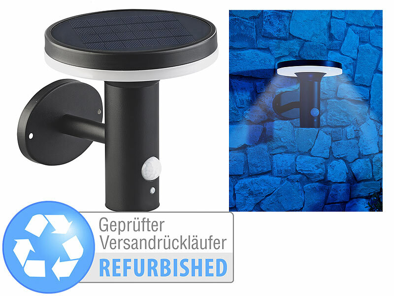 ; LED-Solar-Außenlampen mit PIR-Sensoren (neutralweiß) LED-Solar-Außenlampen mit PIR-Sensoren (neutralweiß) 