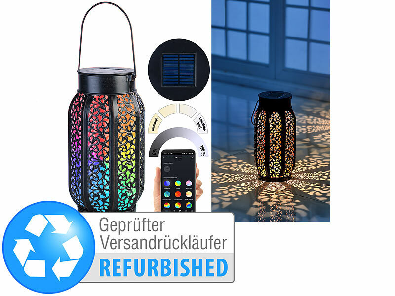 ; LED-Solar-Lichterketten (warmweiß) 