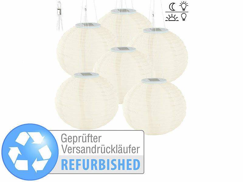 ; LED-Solar-Lichterketten (warmweiß) 