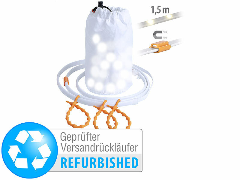; LED-Solar-Lichterketten (warmweiß), LED-Lichterketten für innen und außen 