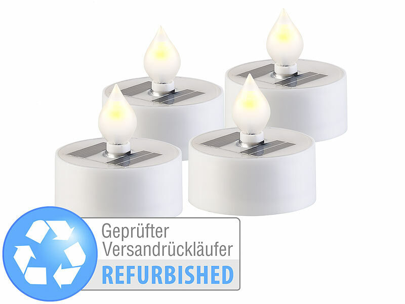 ; Akku-LED-Teelicht-Sets mit Ladestation Akku-LED-Teelicht-Sets mit Ladestation 