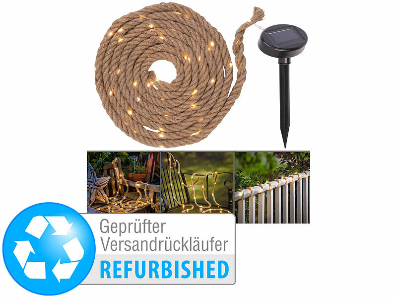 ; LED-Solar-Lichterketten (warmweiß) LED-Solar-Lichterketten (warmweiß) LED-Solar-Lichterketten (warmweiß) 