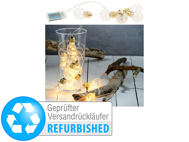 ; LED-Solar-Lichterketten (warmweiß), LED-Lichterketten für innen und außen LED-Solar-Lichterketten (warmweiß), LED-Lichterketten für innen und außen 