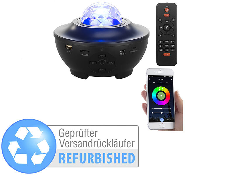 ; SmartHome Sternenlichter, RGB Timer Appsteuerung bunt Fernbedienung Sprachsteuerung dimmbar BluetoothDecken Nap Deckenleuchten Schlummerlichter Music beleuchtete Nachttischlampen Projectoren SleepAstro Kosmos Atmosphäre Skies Kinder Lights Nächte Clouds Stars 