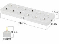 ; Akku-LED-Teelicht-Sets mit Ladestation Akku-LED-Teelicht-Sets mit Ladestation Akku-LED-Teelicht-Sets mit Ladestation 