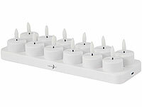 ; Akku-LED-Teelicht-Sets mit Ladestation Akku-LED-Teelicht-Sets mit Ladestation Akku-LED-Teelicht-Sets mit Ladestation 