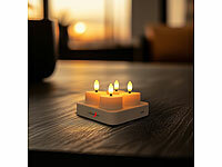 ; Akku-LED-Teelicht-Sets mit Ladestation Akku-LED-Teelicht-Sets mit Ladestation Akku-LED-Teelicht-Sets mit Ladestation 