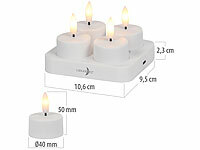 ; Akku-LED-Teelicht-Sets mit Ladestation Akku-LED-Teelicht-Sets mit Ladestation Akku-LED-Teelicht-Sets mit Ladestation 