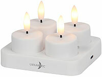 ; Akku-LED-Teelicht-Sets mit Ladestation Akku-LED-Teelicht-Sets mit Ladestation Akku-LED-Teelicht-Sets mit Ladestation 
