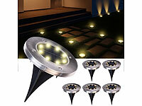 Lunartec Boden Solarlampe, LED Solar Bodenleuchten Garten