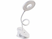 Lunartec LED-Clip-On-Leselampe, Clip-On-Bett-Buch-Leselampe