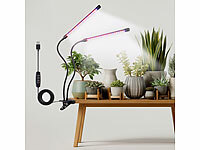 Lunartec LED Pflanzenlampe Grow, LED-Pflanzenlampe mit Schwanenhals