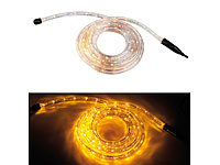 Lunartec LED-Lichtschlauch orange, 4 Meter, für innen & außen; LED-Lichtbänder