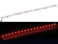 Lunartec Ultraflexible LED-Leiste mit 18 LEDs rot, 33 cm