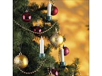 Lunartec Kabellose LED-Weihnachtsbaumkerzen 20er-Set