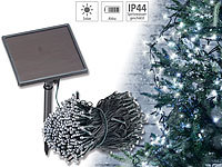 Lunartec Solar-LED-Lichterkette, 500 LEDs, Dämmerungssensor, weiß., 50 m, IP44