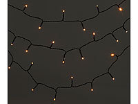 ; LED-Lichterketten für innen und außen, LED-Solar-Lichterketten (warmweiß) 