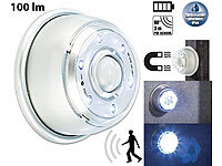 Lunartec LED Innen & Außenlicht mit PIR-Sensor & Magnethalterung, IP44, 100 lm; Akku-LED-Teelicht-Sets mit Ladestation, LED-Lichtleisten mit Bewegungsmelder Akku-LED-Teelicht-Sets mit Ladestation, LED-Lichtleisten mit Bewegungsmelder Akku-LED-Teelicht-Sets mit Ladestation, LED-Lichtleisten mit Bewegungsmelder 