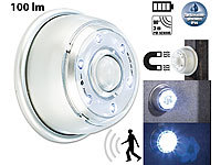 Lunartec LED Innen & Außenlicht mit PIR-Sensor & Magnethalterung, IP44, 100 lm; Akku-LED-Teelicht-Sets mit Ladestation, LED-Lichtleisten mit Bewegungsmelder Akku-LED-Teelicht-Sets mit Ladestation, LED-Lichtleisten mit Bewegungsmelder Akku-LED-Teelicht-Sets mit Ladestation, LED-Lichtleisten mit Bewegungsmelder