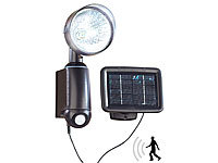 Lunartec Solarstrahler mit ultraheller 1-Watt-LED und PIR-Bewegungssensor