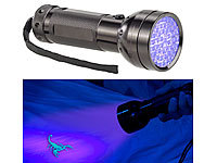 Lunartec 2in1-UV-Taschenlampe und Geldscheinprüfer, 51 LEDs und Batteriebetrieb; LED-Taschenlampen, Stirnlampen LED-Taschenlampen, Stirnlampen LED-Taschenlampen, Stirnlampen 