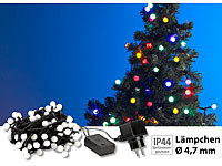 Lunartec LED-Lichterkette (RGB) mit Controller, IP44, 9 m, bunt