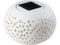 Lunartec Solar-Dekoleuchte aus Porzellan mit Farbwechsler + weißer LED; LED-Solar-Wegeleuchten LED-Solar-Wegeleuchten LED-Solar-Wegeleuchten LED-Solar-Wegeleuchten