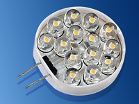 Lunartec LED-Stiftsockellampe mit 14 LEDs, Sockel G4 (12V), warmweiß, vertikal