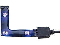 Lunartec SMD LED Winkelverbindung   RGB per Infrarot steuerbar; Solar-LED-Streifen, TV Hintergrundbeleuchtungen 