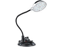 Lunartec USB-LED-Lampe mit Schwanenhals und Saugnapf-Halterung