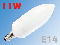 Lunartec 11W Energiesparlampe Natural Sunlight Vollspektrum Candle E14