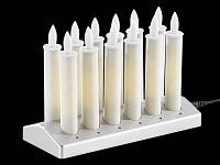 ; Kabellose, dimmbare LED-Weihnachtsbaumkerzen mit Fernbedienung und Timer 