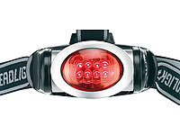 Lunartec Doppel-LED-Stirnlampe mit Vorder und Rücklicht