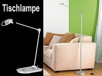 ; Bett- & Leselampen mit Schwanenhälsen 