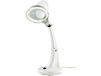 Lunartec Lupenlampe "Easy" mit 12W-Röhre; LED-Lupenleuchten, Schreibtischlampen 