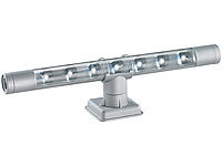 Lunartec Flexible warmweiße 4in1-LED-Unterbauleuchte, mattsilber; LED-Lichtleisten mit Bewegungsmelder 