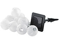 Lunartec SOLAR Lichterkette mit 9 LED Mini Lampions; LED-Solar-Wegeleuchten LED-Solar-Wegeleuchten 