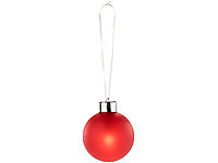 Lunartec Beleuchtete Weihnachtsbaum-Kugeln, Fernbed., 6 Stk, rot (refurbished); Kabellose LED-Weihnachtsbaumkerzen mit Fernbedienung 