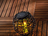 ; LED-Solar-Lichterketten (warmweiß) 