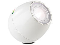 Lunartec Weiße LED-Stimmungsleuchte mit Touch-Farbregler, 256 Farben