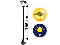 Lunartec Solar-LED-Gartenleuchte SWL-11 mit 166-cm-Laternenmast, 45 lm, 0,3 W