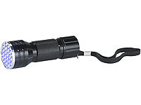 Lunartec UV-Taschenlampe mit Metallcorpus und 21 UV-LEDs; LED-Solar-Wegeleuchten mit Bewegungssensoren, LED-Werkstattlampen mit Magnet