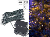 Lunartec 2er-Set LED-Lichterketten mit 50 LEDs, Timer, Batterie, warmweiß, 5 m; LED-Lichterketten für innen und außen, LED-Solar-Lichterketten (warmweiß) LED-Lichterketten für innen und außen, LED-Solar-Lichterketten (warmweiß) LED-Lichterketten für innen und außen, LED-Solar-Lichterketten (warmweiß) LED-Lichterketten für innen und außen, LED-Solar-Lichterketten (warmweiß)