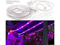 Lunartec 9 Meter LED-Pflanzen-Wachstums-Streifen, rot & blau, mit Netzteil; LED-Lichtbänder LED-Lichtbänder LED-Lichtbänder 