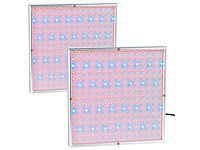 Lunartec 2er-Set Profi LED-Pflanzen-Wachstums-Leuchtpanels mit je 225 LEDs