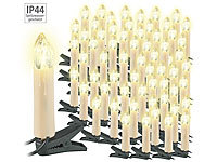 Lunartec 3er-Set LED-Weihnachtsbaum-Lichterketten, je 20 LED-Kerzen, IP44; LED-Lichterketten für innen und außen, Kabellose LED-Weihnachtsbaumkerzen mit Fernbedienung LED-Lichterketten für innen und außen, Kabellose LED-Weihnachtsbaumkerzen mit Fernbedienung LED-Lichterketten für innen und außen, Kabellose LED-Weihnachtsbaumkerzen mit Fernbedienung 