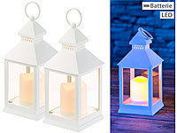 Lunartec 2er Pack Laterne mit flackernder LED-Kerze und Timer, Batteriebetrieb; Winter-Deko-Glasflaschen mit LED-Echtwachskerzen, LED-Solar-Engel Winter-Deko-Glasflaschen mit LED-Echtwachskerzen, LED-Solar-Engel Winter-Deko-Glasflaschen mit LED-Echtwachskerzen, LED-Solar-Engel 