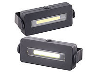 Lunartec 2er Pack Schwenkbare Arbeitsleuchte mit COB-LED, 3 W, 100 lm, Magnet,