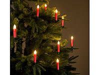 ; Kabellose, dimmbare LED-Weihnachtsbaumkerzen mit Fernbedienung und Timer 